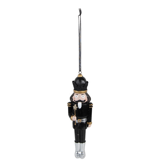 Clayre & Eef | Decoratie Hanger Notenkraker Zwart 4x2x15 cm | 6PR3693