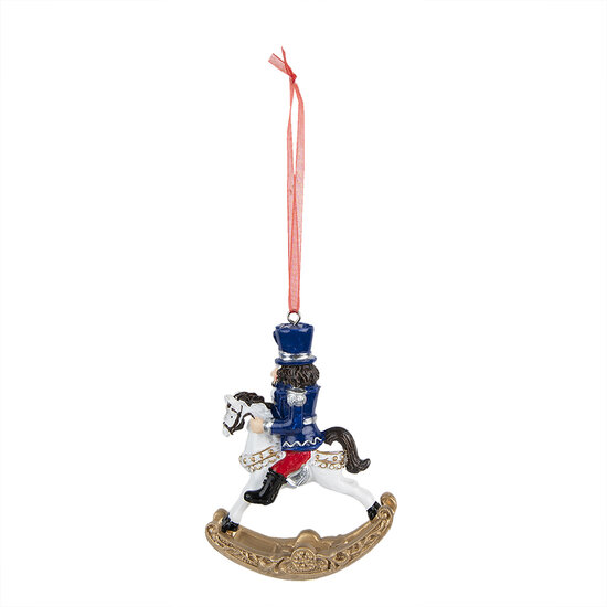 Clayre & Eef | Decoratie Hanger Notenkraker Blauw 7x2x10 cm | 6PR3716