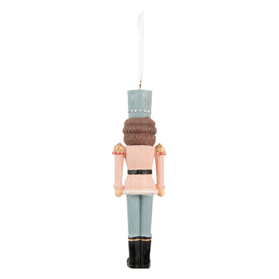 Clayre & Eef | Decoratie Hanger Notenkraker Roze, Grijs 4x3x13 cm | 6PR3805