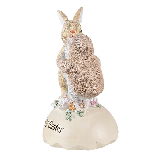 Clayre & Eef | Decoratie beeld Konijn en Kuiken Beige Bruin 8x8x13 cm | 6PR3826