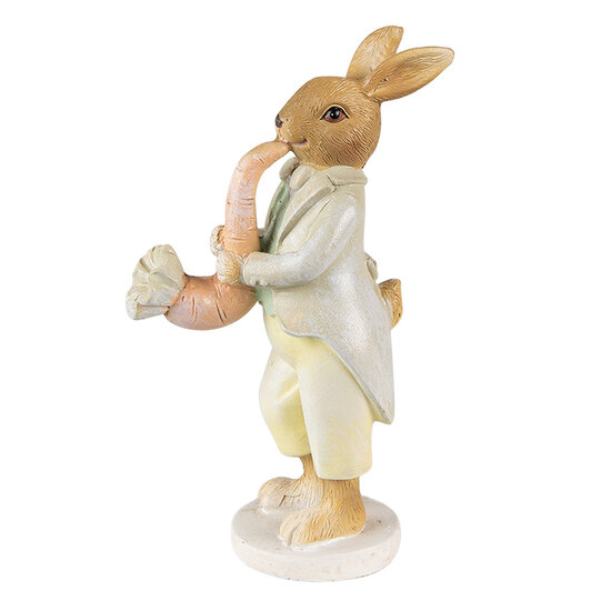 Clayre & Eef | Decoratie beeld Konijn Groen Gell 5x8x16 cm | 6PR3849