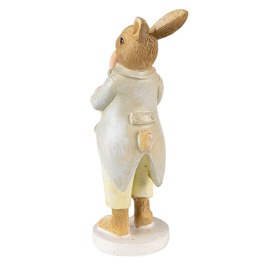 Clayre & Eef | Decoratie beeld Konijn Groen Gell 5x8x16 cm | 6PR3849