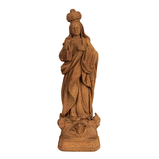 Clayre & Eef | Decoratie Beeld Maria Bruin 6x6x19 cm | 6PR4061