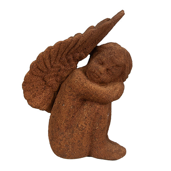 Clayre & Eef | Decoratie engel Bruin 11x7x15 cm | 6PR4065