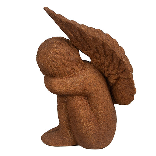 Clayre & Eef | Decoratie engel Bruin 11x7x15 cm | 6PR4065