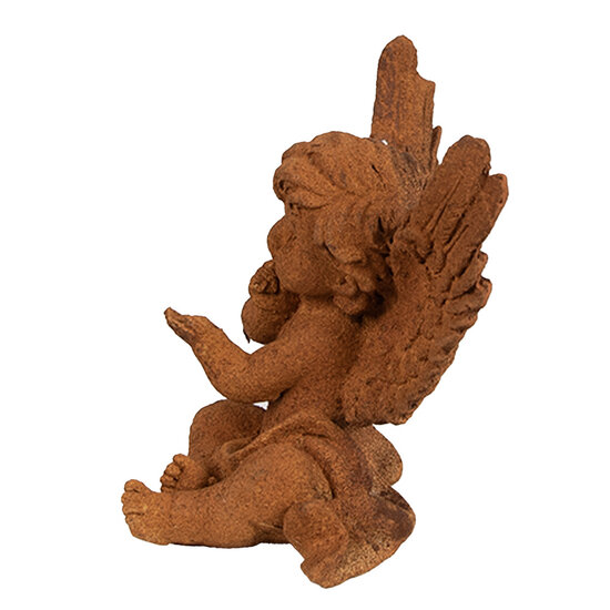 Clayre & Eef | Decoratie engel Bruin 9x8x11 cm | 6PR4072