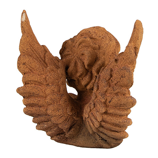 Clayre & Eef | Decoratie engel Bruin 11x11x12 cm | 6PR4077