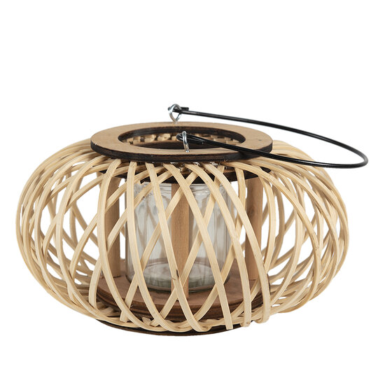 Clayre & Eef | Windlicht Beige ø 23x12 cm | 6RO0583