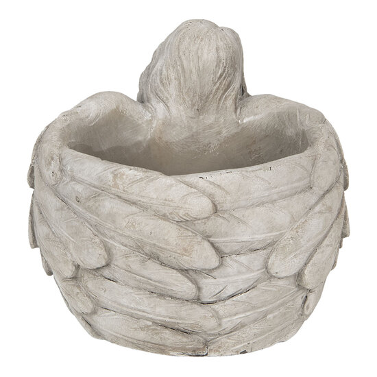 Clayre & Eef | Bloempot Binnen Grijs 19x17x14 cm | 6TE0282M
