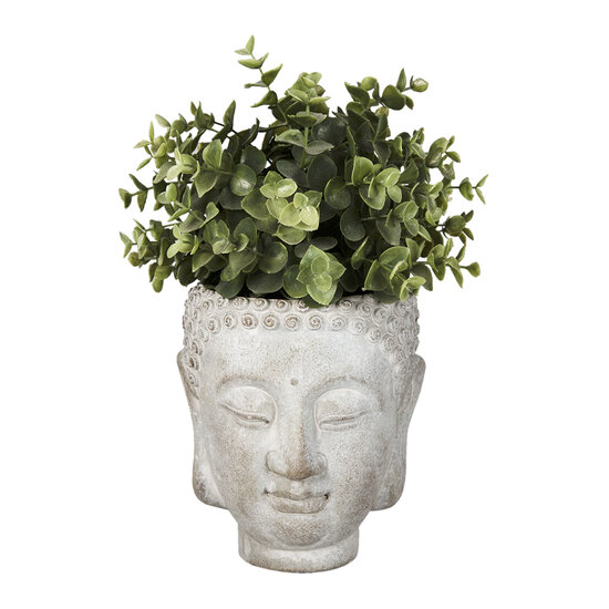 Clayre & Eef | Bloempot Binnen Grijs 15x14x17 cm | 6TE0364L
