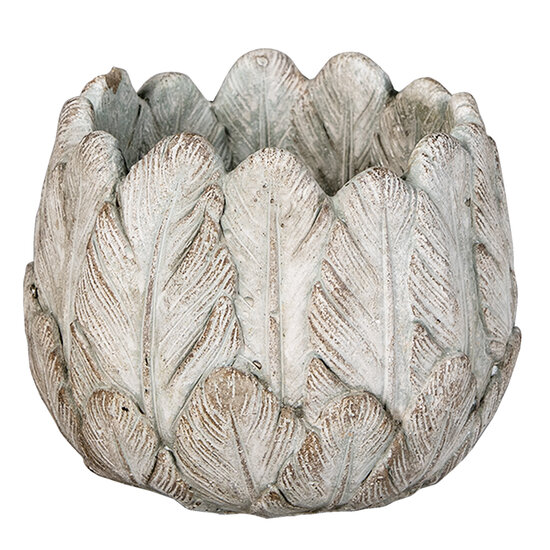 Clayre & Eef | Bloempot Binnen Grijs ø 15x13 cm | 6TE0368S