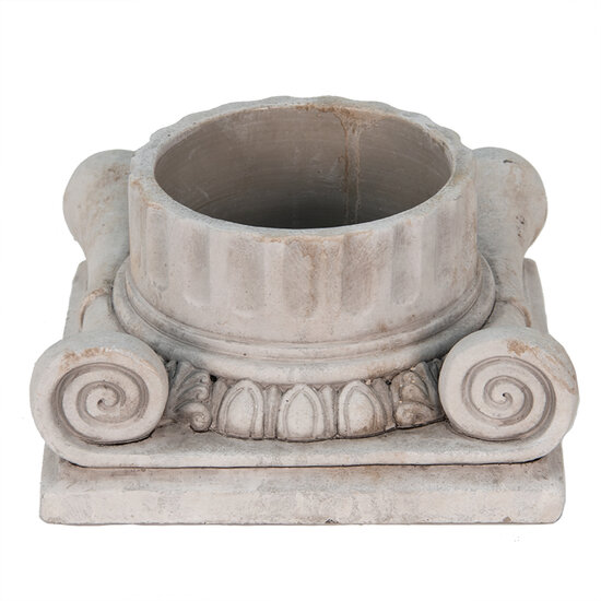 Clayre & Eef | Bloempot Binnen Grijs 21x21x11 cm | 6TE0390S
