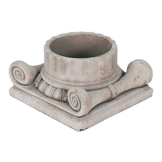 Clayre & Eef | Bloempot Binnen Grijs 21x21x11 cm | 6TE0390S