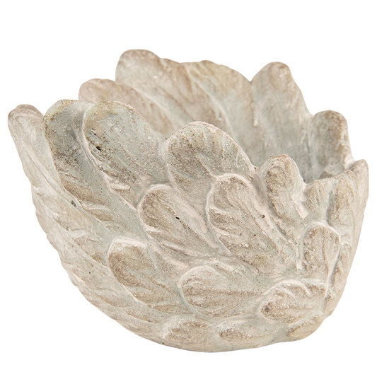 Clayre & Eef | Bloempot Binnen Grijs ø 20x13 cm | 6TE0435M