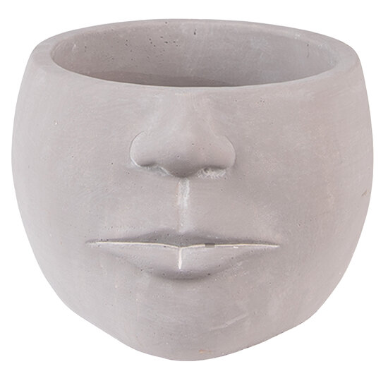 Clayre & Eef | Bloempot Grijs 17x15x10 cm | 6TE0452