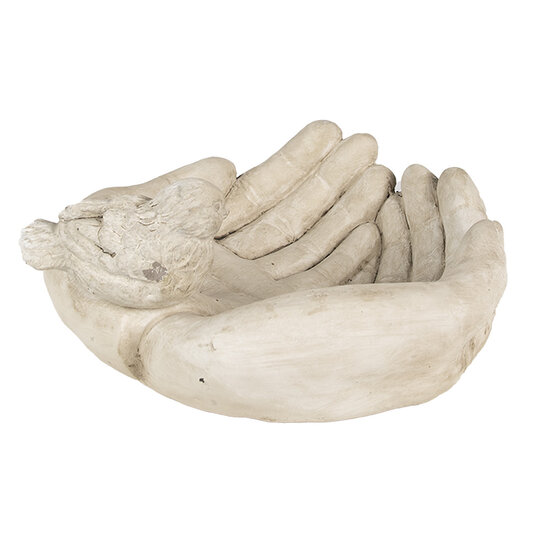 Clayre & Eef | Vogelvoederbak Beige 23x21x9 cm | 6TE0502