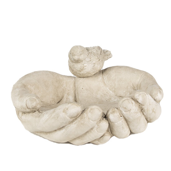 Clayre & Eef | Vogelvoederbak Beige 23x21x9 cm | 6TE0502