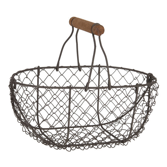 Clayre & Eef | Opbergmand Bruin 24x16x11/23 cm | 6Y3756
