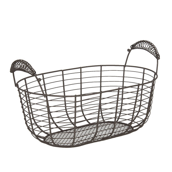 Clayre & Eef | Opbergmanden Set van 2 Bruin 35x19x16 / 30x15x14 cm | 6Y3770