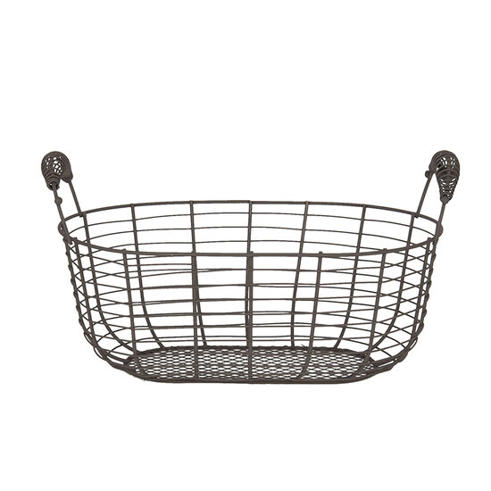 Clayre & Eef | Opbergmanden Set van 2 Bruin 35x19x16 / 30x15x14 cm | 6Y3770