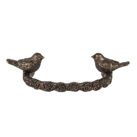Clayre & Eef | Handgreep Bruin 13x3x8 cm | 6Y3940