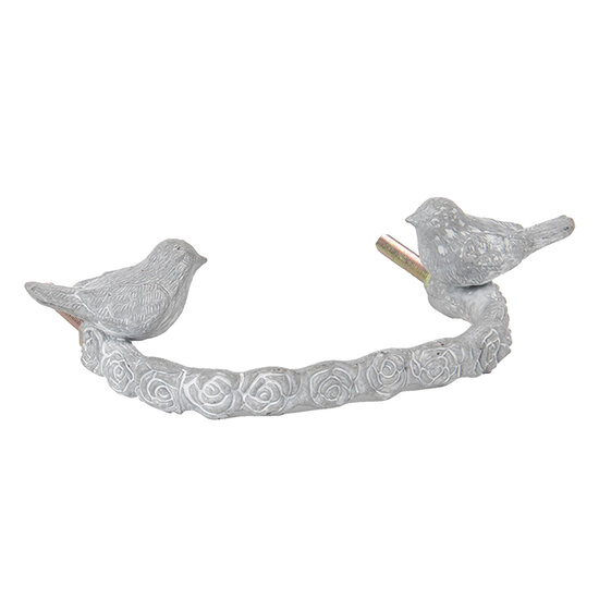 Clayre & Eef | Handgreep Grijs 13x3x8 cm | 6Y3942