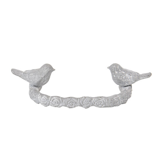 Clayre & Eef | Handgreep Grijs 13x3x8 cm | 6Y3942