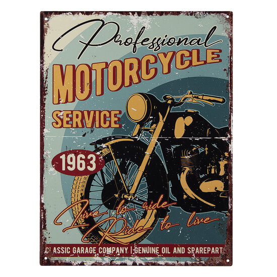 Clayre & Eef | Tekstbord Meerkleurig 25x1x33 cm | 6Y4374