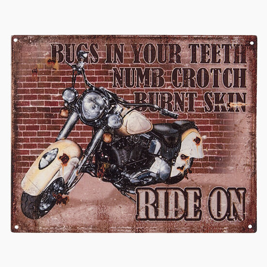 Clayre & Eef | Tekstbord Bruin 20x1x25 cm | 6Y4393