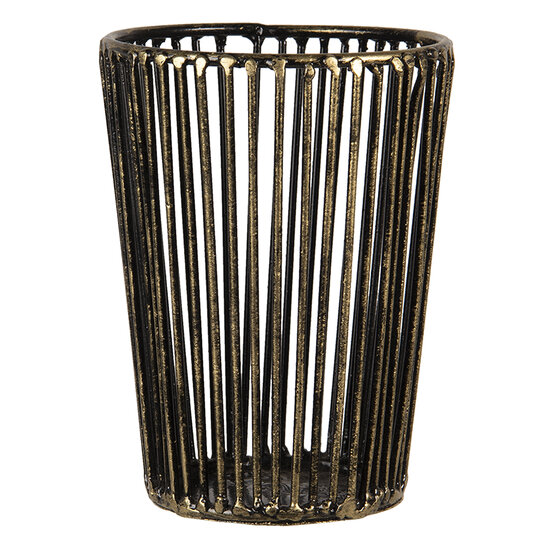 Clayre & Eef | Theelichthouder Koperkleurig ø 10x14 cm | 6Y4502