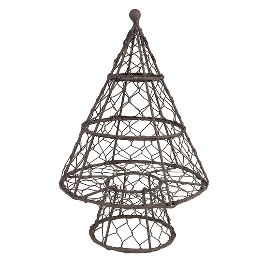 Clayre & Eef | Kerstdecoratie Kerstboom Bruin ø 21x33 cm | 6Y5484