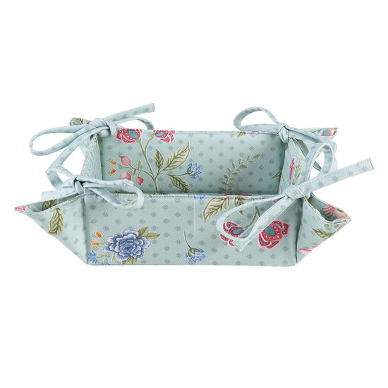 Clayre & Eef | Broodmand Blauw, Groen 35x35x8 cm | BLW47
