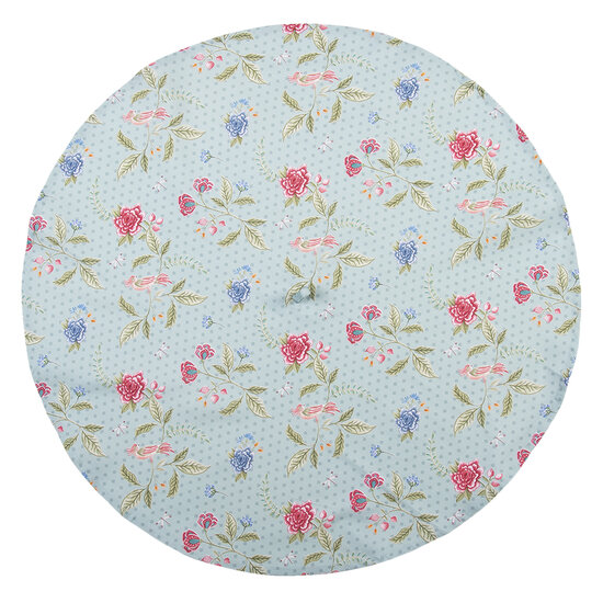 Clayre & Eef | Theedoek Blauw, Groen ø 80 cm | BLW48