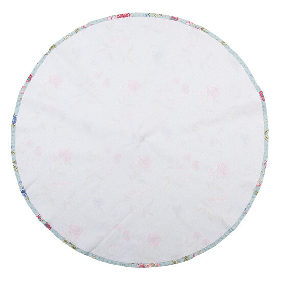 Clayre & Eef | Theedoek Blauw, Groen ø 80 cm | BLW48