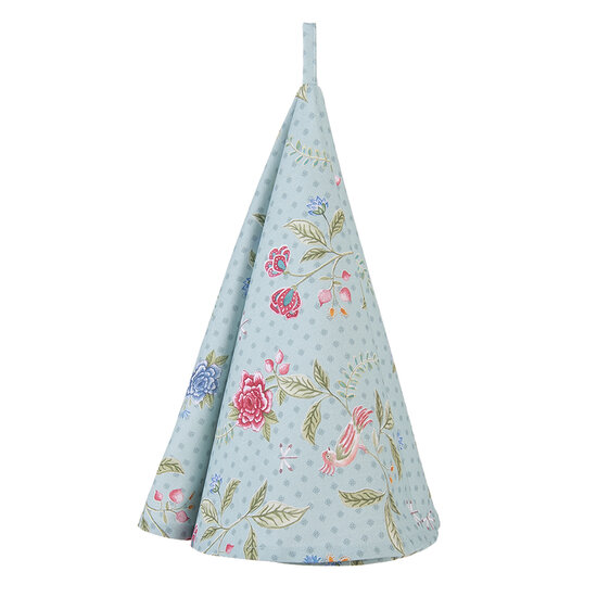 Clayre & Eef | Theedoek Blauw, Groen ø 80 cm | BLW48