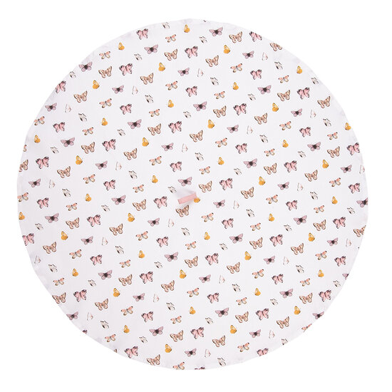 Clayre & Eef | Theedoek Beige Roze ø 80 cm | BPD48