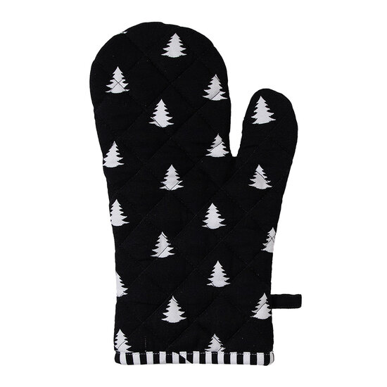 Clayre & Eef | Ovenwant Wit, Zwart 18x30 cm | BWX44