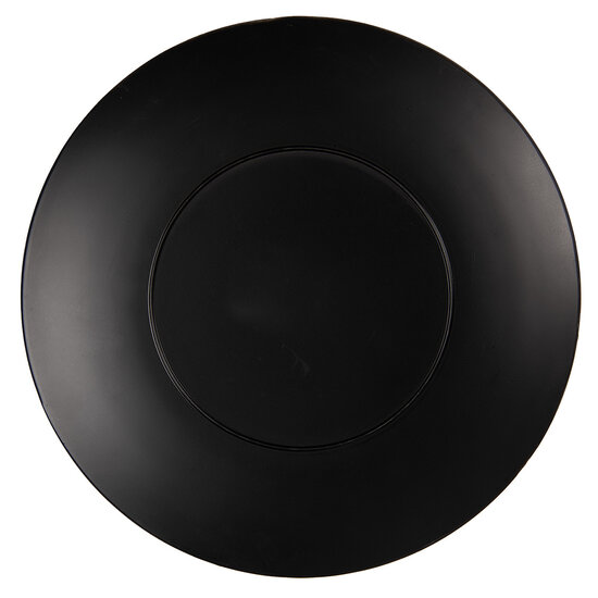 Clayre & Eef | Onderbord Zwart, Wit ø 33x1 cm | BWX85