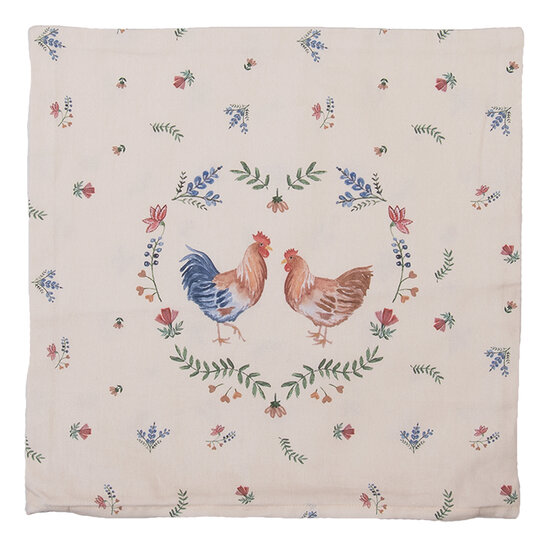 Clayre & Eef | Kussenhoes Beige 40x40 cm | CAR21
