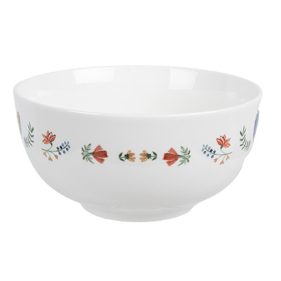 Clayre & Eef | Soepkom Wit ø 14x7 cm / 500 ml | CARYBO