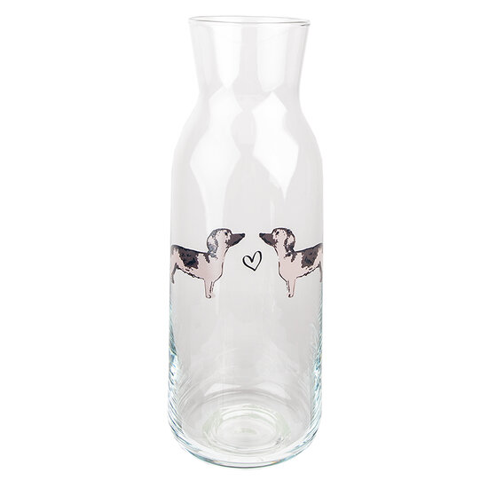 Clayre & Eef | Karaf Transparant ø 9x25 cm / 1000 ml | DHLGL0005