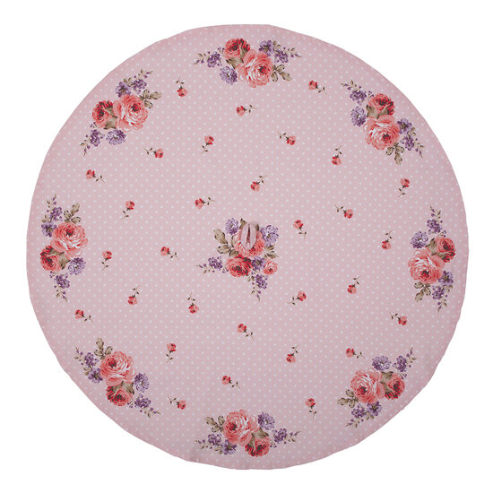 Clayre & Eef | Theedoek Roze, Paars ø 80 cm | DTR48