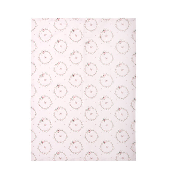 Clayre &amp; Eef   | Theedoek Roze 50x70 cm | FEB42-2