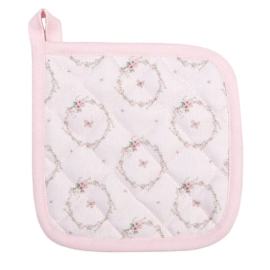 Clayre & Eef | Kind Pannenlap Roze 16x16 cm | FEB45K