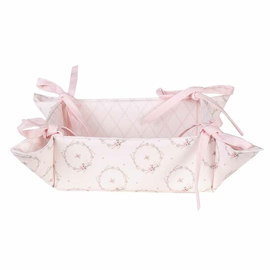Clayre &amp; Eef   | Broodmand Roze 35x35x8 cm | FEB47-1