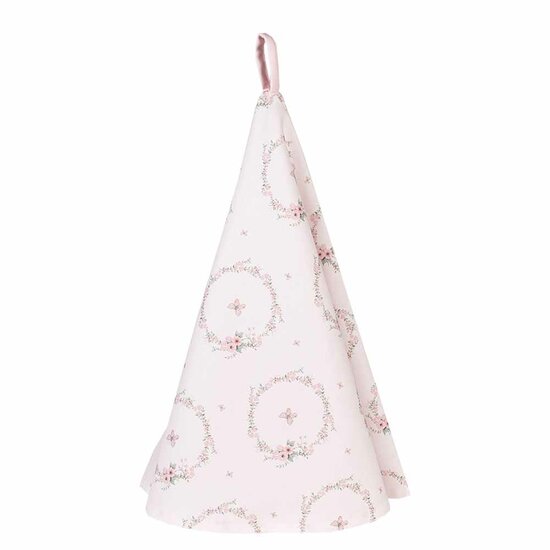 Clayre & Eef | Theedoek Roze ø 80 cm | FEB48-1