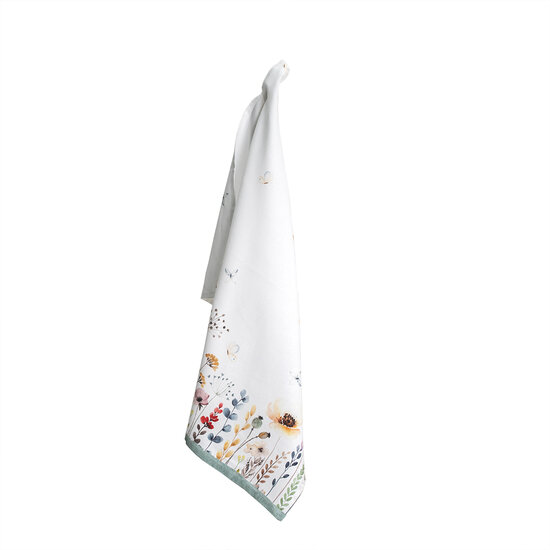 Clayre & Eef | Theedoek Wit, Groen, Rood 50x70 cm | FOB42