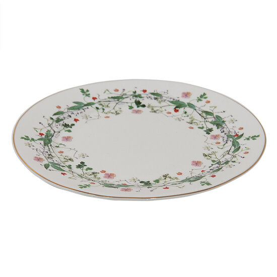 Clayre & Eef | Servies Ontbijtbord Wit ø 21x2 cm | FWDP