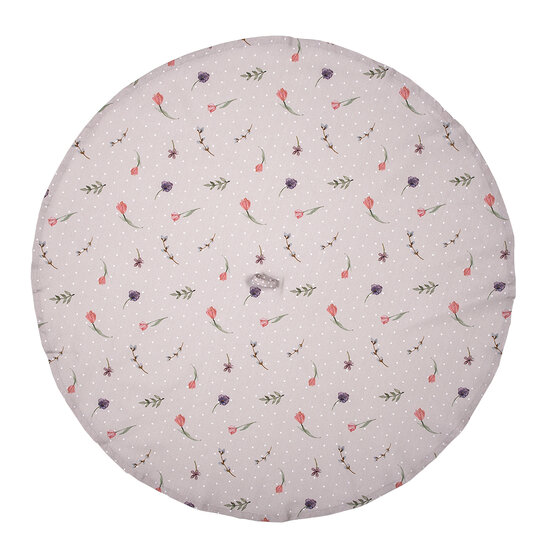 Clayre & Eef | Theedoek Roze, Beige ø 80 cm | HBU48