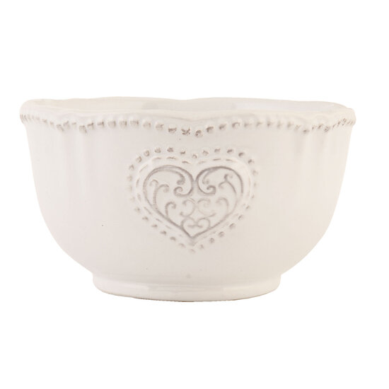 Clayre & Eef | Soepkom Beige ø 12x7 cm / 350 ml | HRTPUN